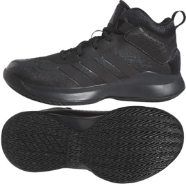 Zapatillas de baloncesto Adidas Cross Em Up 5 K Wide GX4694 negro negro