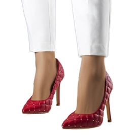 Tacones acolchados rojos Dayton