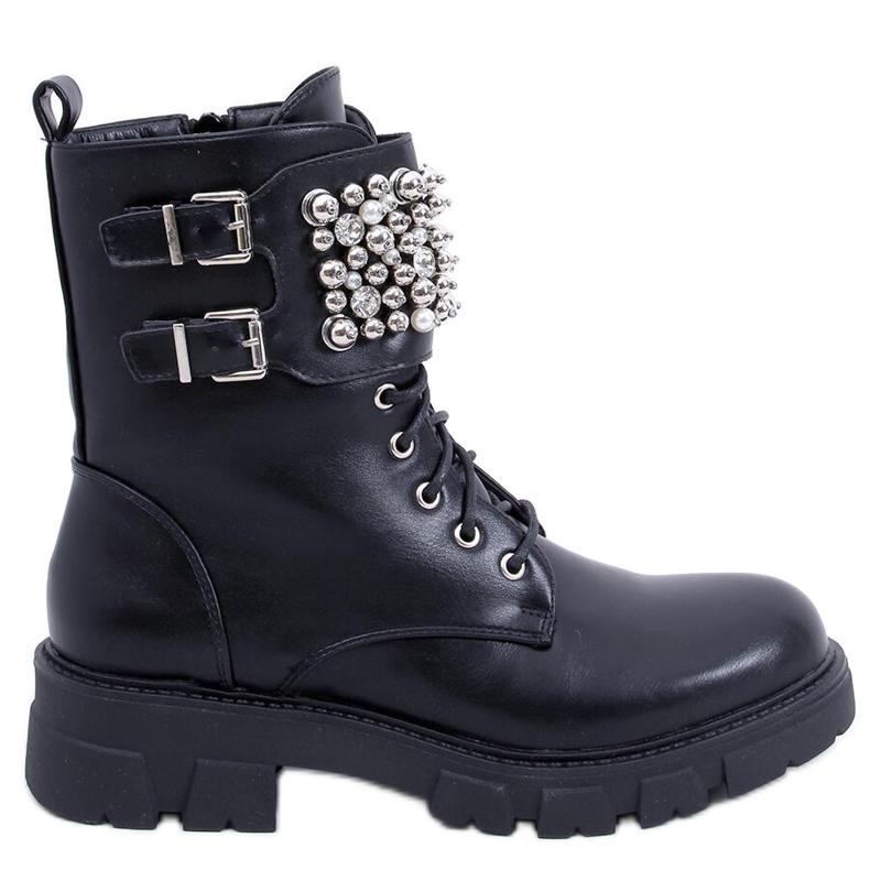 PA1 Botines negros con cuentas Vance