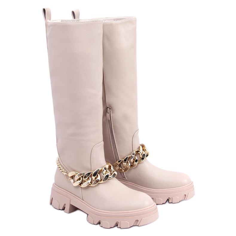 PA1 Botas con cadena July Beige PA1 Botas con cadena July Beige
