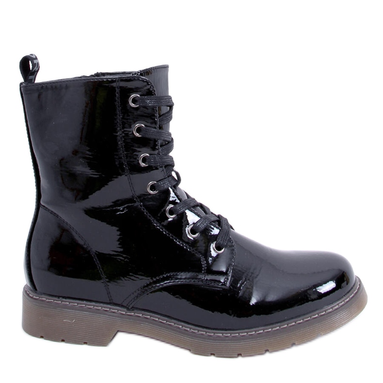 PA1 Botas charol martensiaki Mike Black Charol Pu negro