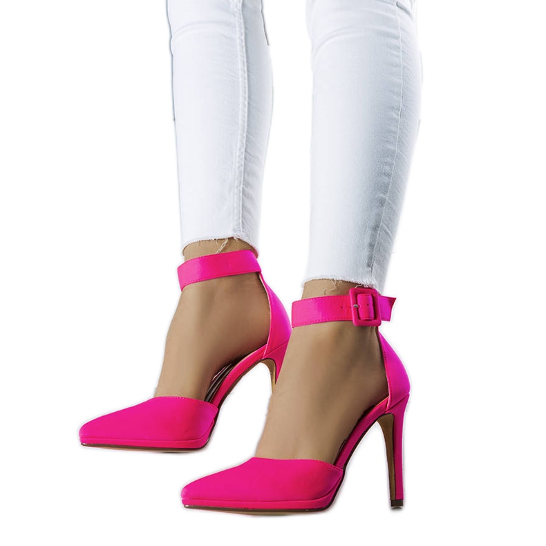 PA1 Zapatos de tacón rosa neón Gerardo rosado