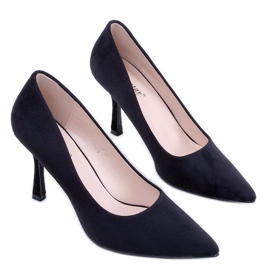 PA1 Stilettos mujer Giorgia Black ante negro