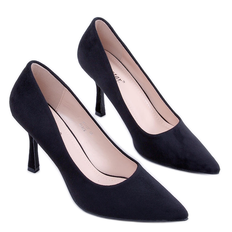 PA1 Stilettos mujer Giorgia Black ante negro