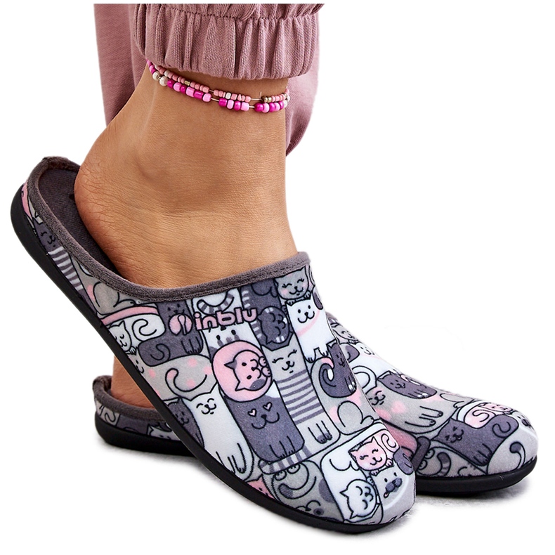 BEFADO S.A. Pantuflas Befado Kotki 155D208 Gris
