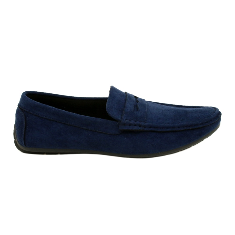 NEWS Zapatos hombre mocasines azul marino 21MN26-4020