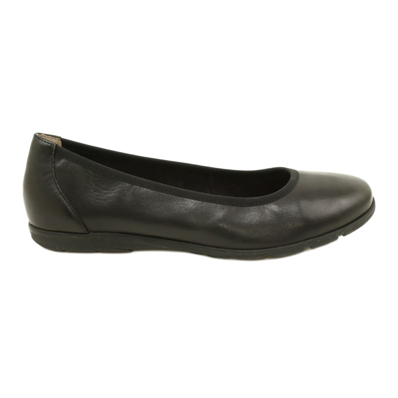 Bailarinas cómodas Caprice piel 22150-20 022 Napa negra negro
