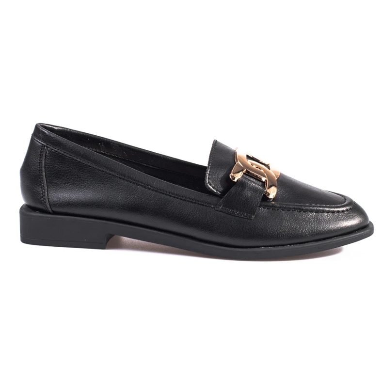 Mocasines mujer Shelovet piel negra negro