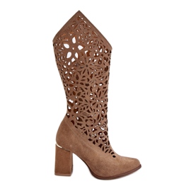 Lewski Shoes Botas Ante Calado Leewski Shoes 3234 Beige Oscuro