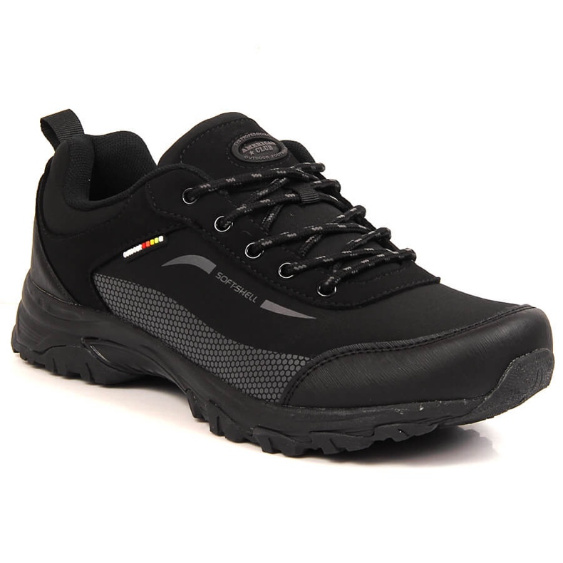 Botas de trekking impermeables de hombre American Club softshell negras negro Botas de trekking impermeables de hombre American Club softshell negras negro