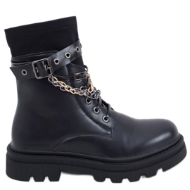 BM Botas militares Steve Black negro