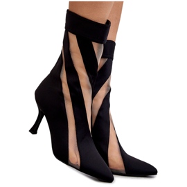 PS2 Botas De Tacón Alto De Mujer De Moda Negro Deyna