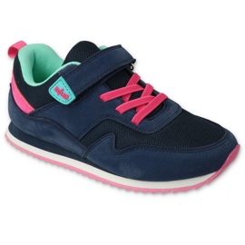 Zapatos befado niño 516X215 azul marino rosa