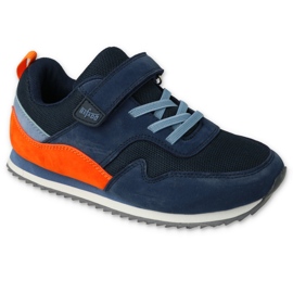 Zapatos befado niño 516Q219 azul marino naranja