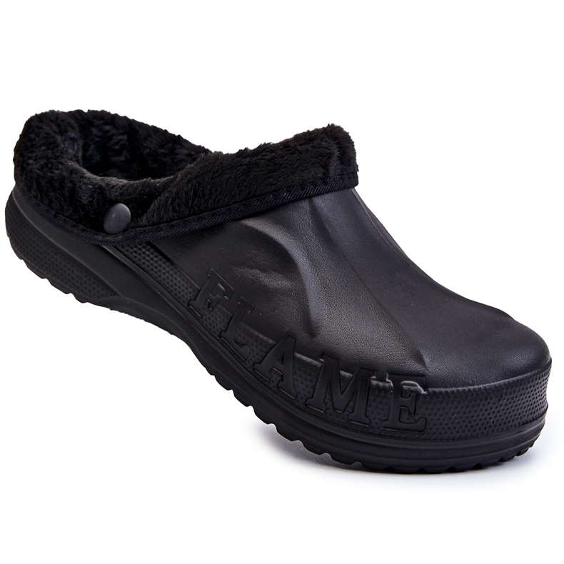 PM2 Chanclas Warm Crocs Hombre Negro Calmo