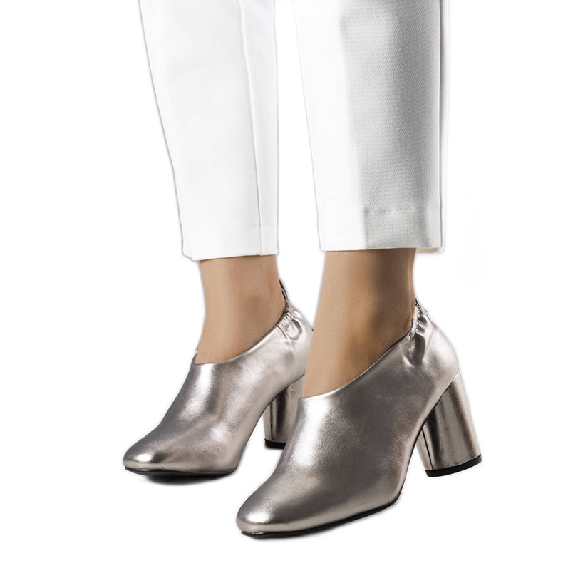 BM Botines plateados de Tadeo plata