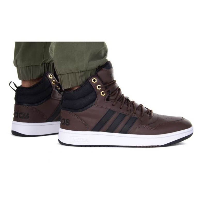 Zapatos adidas Hoops 3.0 Mid Wtr M GZ6680 marrón