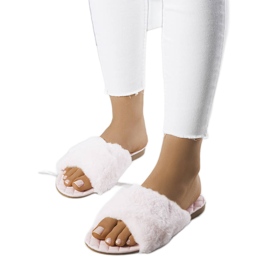 Chanclas Karsyn rosas con pelo