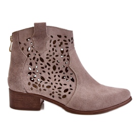 Lewski Shoes Botas Mujer Caladas Leski Shoes 2909 Marrón claro beige