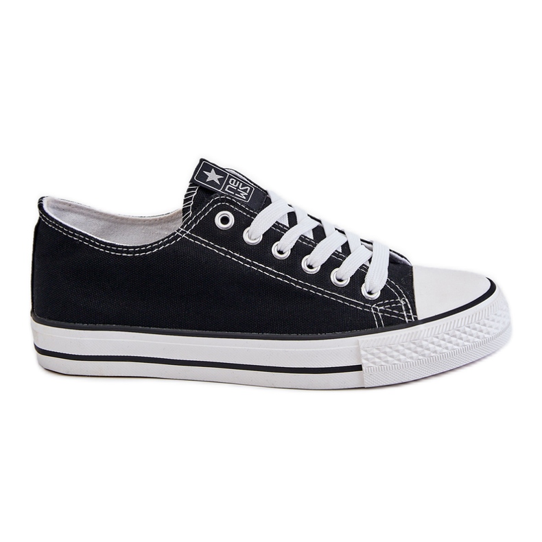 News Zapatillas clásicas de mujer Ecoma en blanco y negro