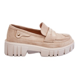 Slip-on Mujer Ante Beige Fiorell