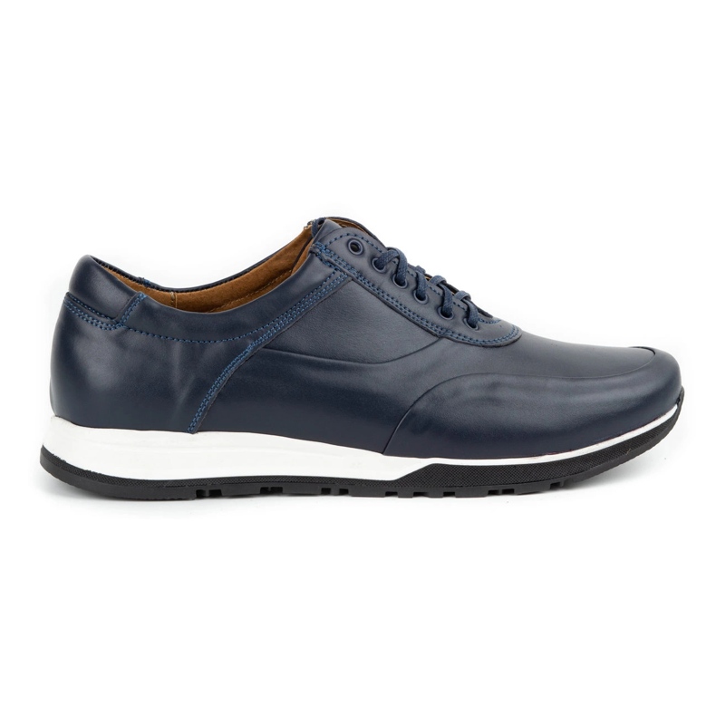 Olivier Zapatos casual hombre piel 902KNT azul marino
