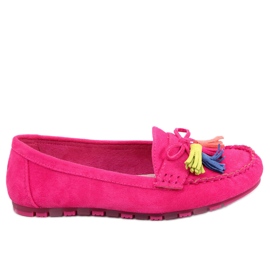 BM Mocasines Tamla Fucsia Flecos rosado