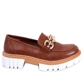 BM Mocasines con plataforma de Catz Camel marrón