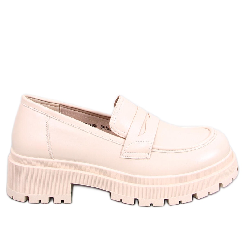 BM Mocasines con plataforma Dench Beige