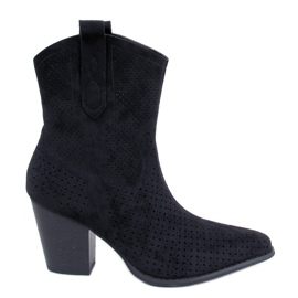 BM Botas cowboy Douglas negras caladas negro