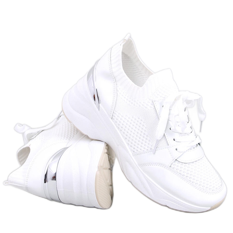 BM zapatillas Davis White con cuña blanco