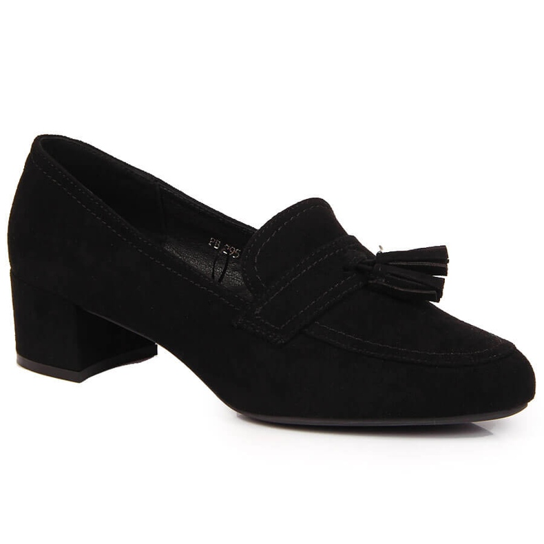 Zapatos brogue de mujer en ante negro de Sergio Leone