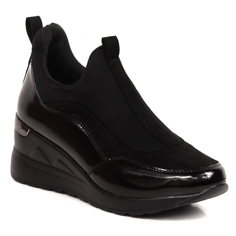 News Zapatos mujer cuña negros Vinceza 4000