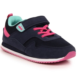 Deportivas niña con velcros azul marino Befado