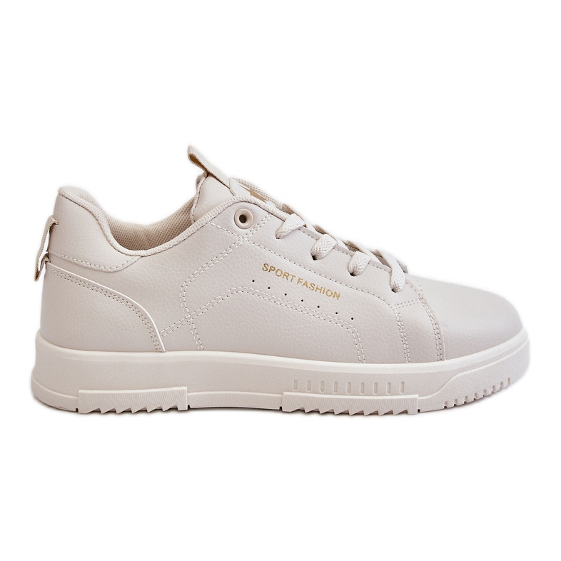 Deportivas Mujer Cordones Beige Mikaela Deportivas Mujer Cordones Beige Mikaela