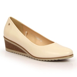 Zapatos de cuña Vinceza W JAN176B beige