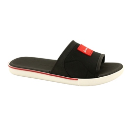 Zapatillas para hombres Rider Spin Slide AD 11795 AG359 Negro/Rojo