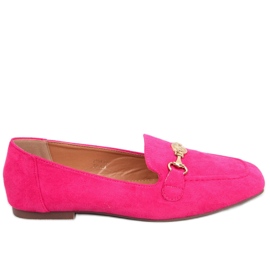 BM Mocasines mujer Rhona Fushia hebilla rosa