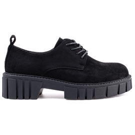 Zapatos cordones mujer ante Shelovet negro