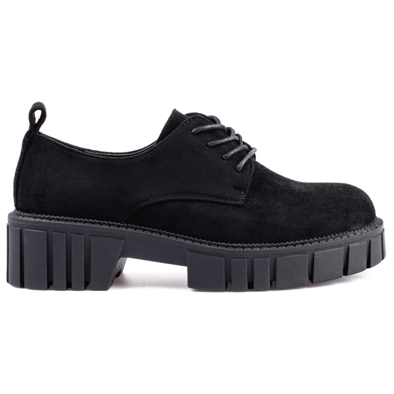 Zapatos cordones mujer ante Shelovet negro