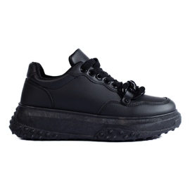 Deportivas negras de mujer con cadena Shelovet negro