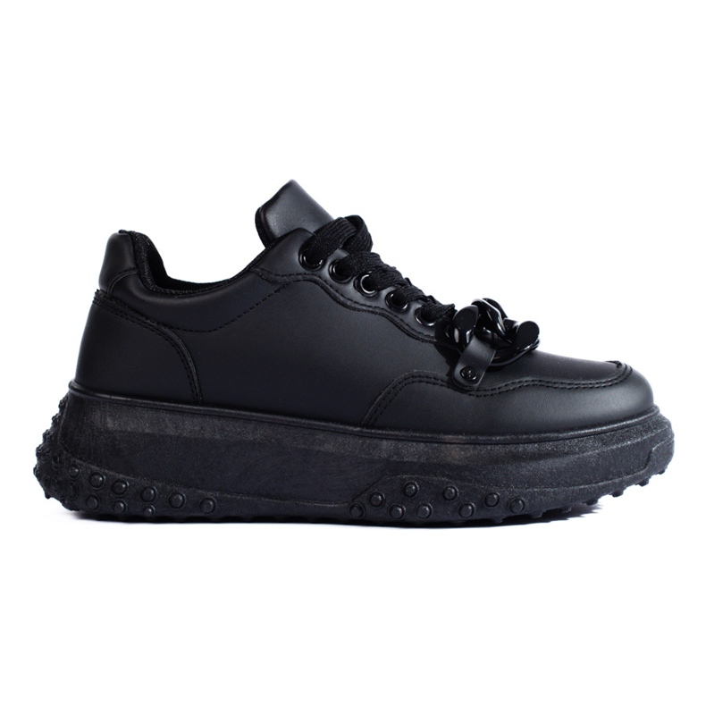 Deportivas negras de mujer con cadena Shelovet negro