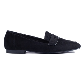 Mocasines de mujer en ante negro de Shelovet
