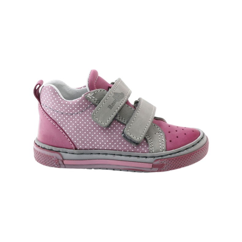 Botas de niña lunares Ren But 1429 rosa rosado gris blanco