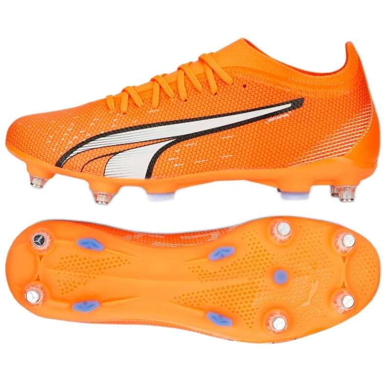 Puma Ultra Match MxSG M 107216 01 zapatos de fútbol naranja naranjas y tintos