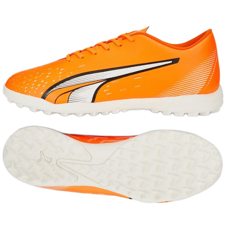 Zapatillas de fútbol Puma Ultra Play Tt 107226 01 naranja naranjas y tintos