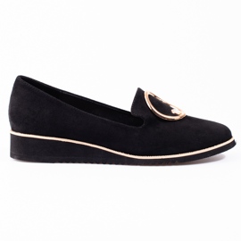 BM Mocasines mujer Shelovet ante negro