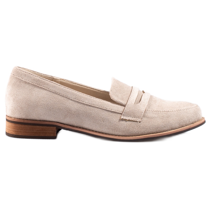 BM Mocasines mujer Shelovet beige elegante