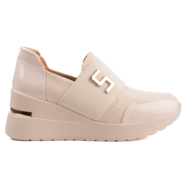 Shelovet zapatillas mujer cuña beige