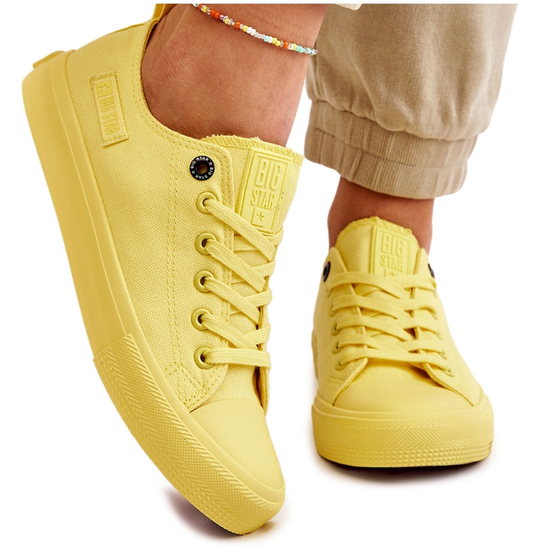 Zapatillas Clásicas Bajas Mujer Big Star LL274026 Amarillo